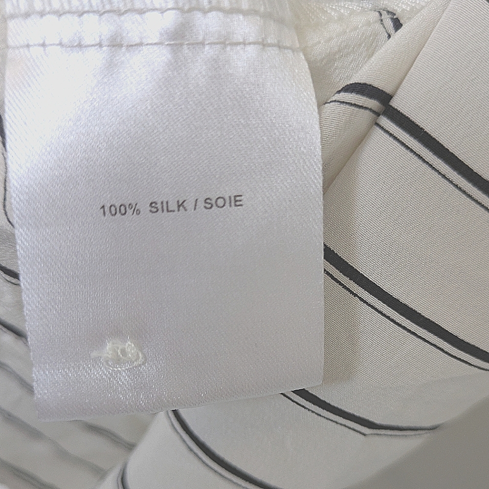Judith & Charles Silk stripe button up - Picture 6 of 6